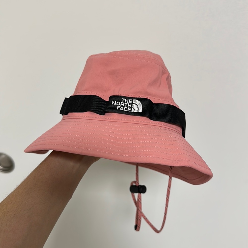 Pink North Face Bucket Hat